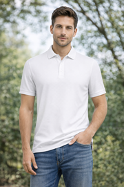 Textured Check Polo Shirt