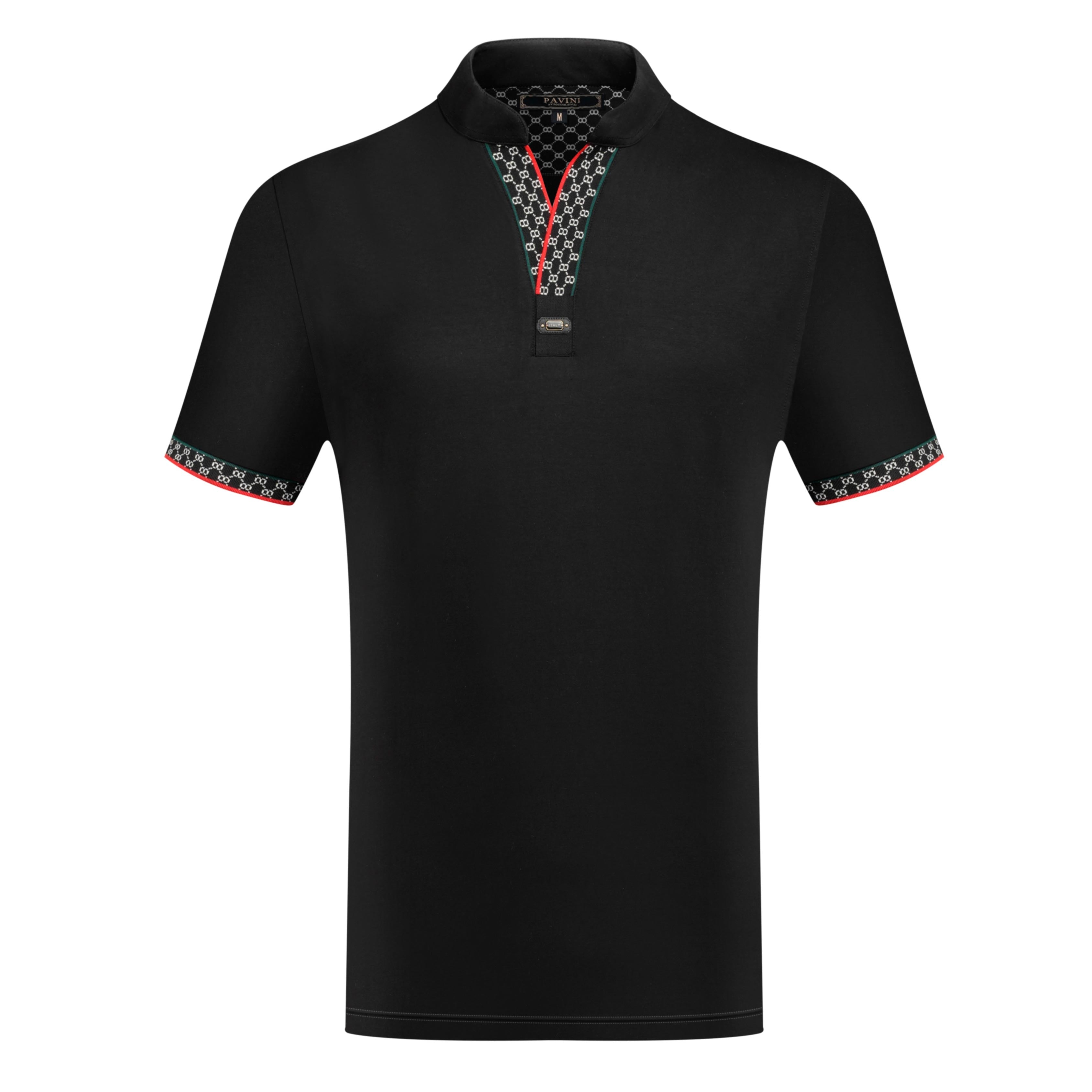 Men’s Mandarin Collar Polo Shirt