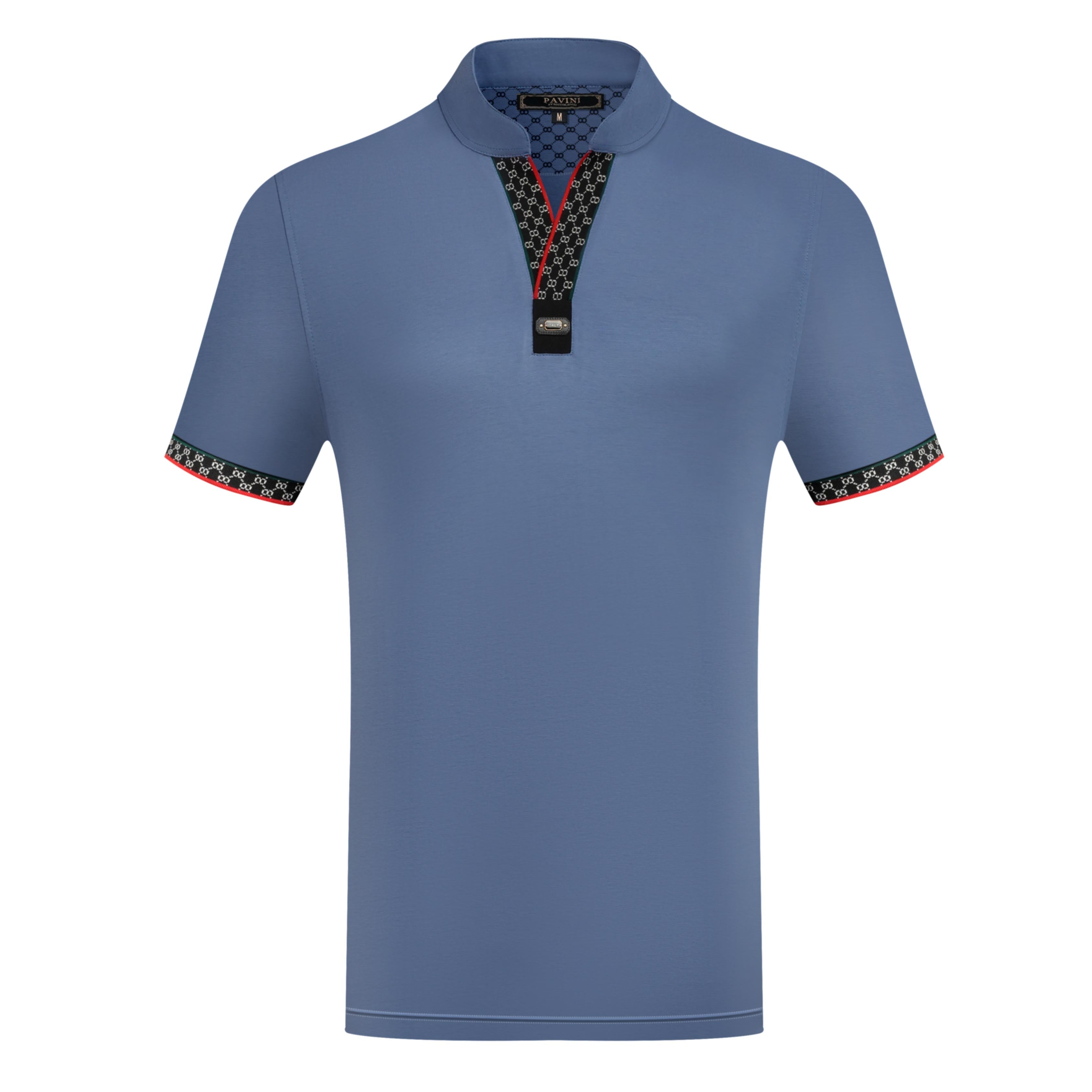 Men’s Mandarin Collar Polo Shirt