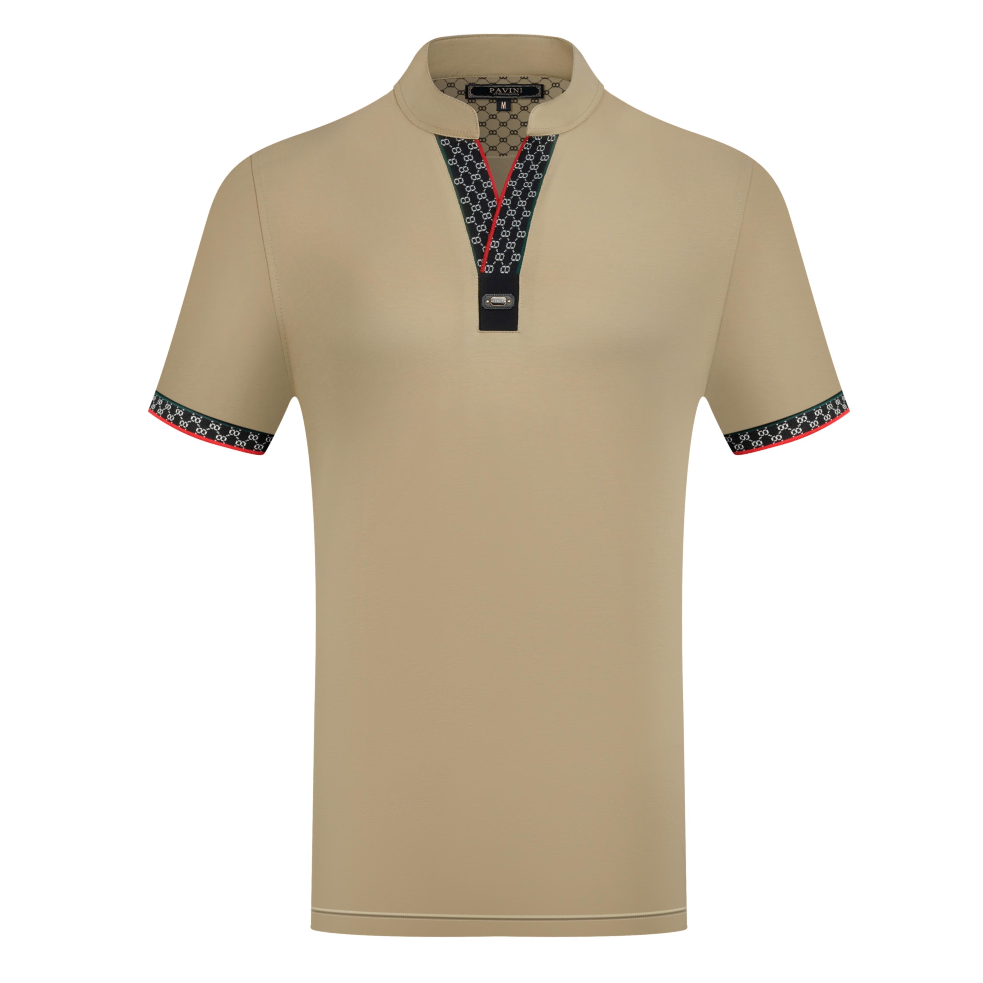 Men’s Mandarin Collar Polo Shirt