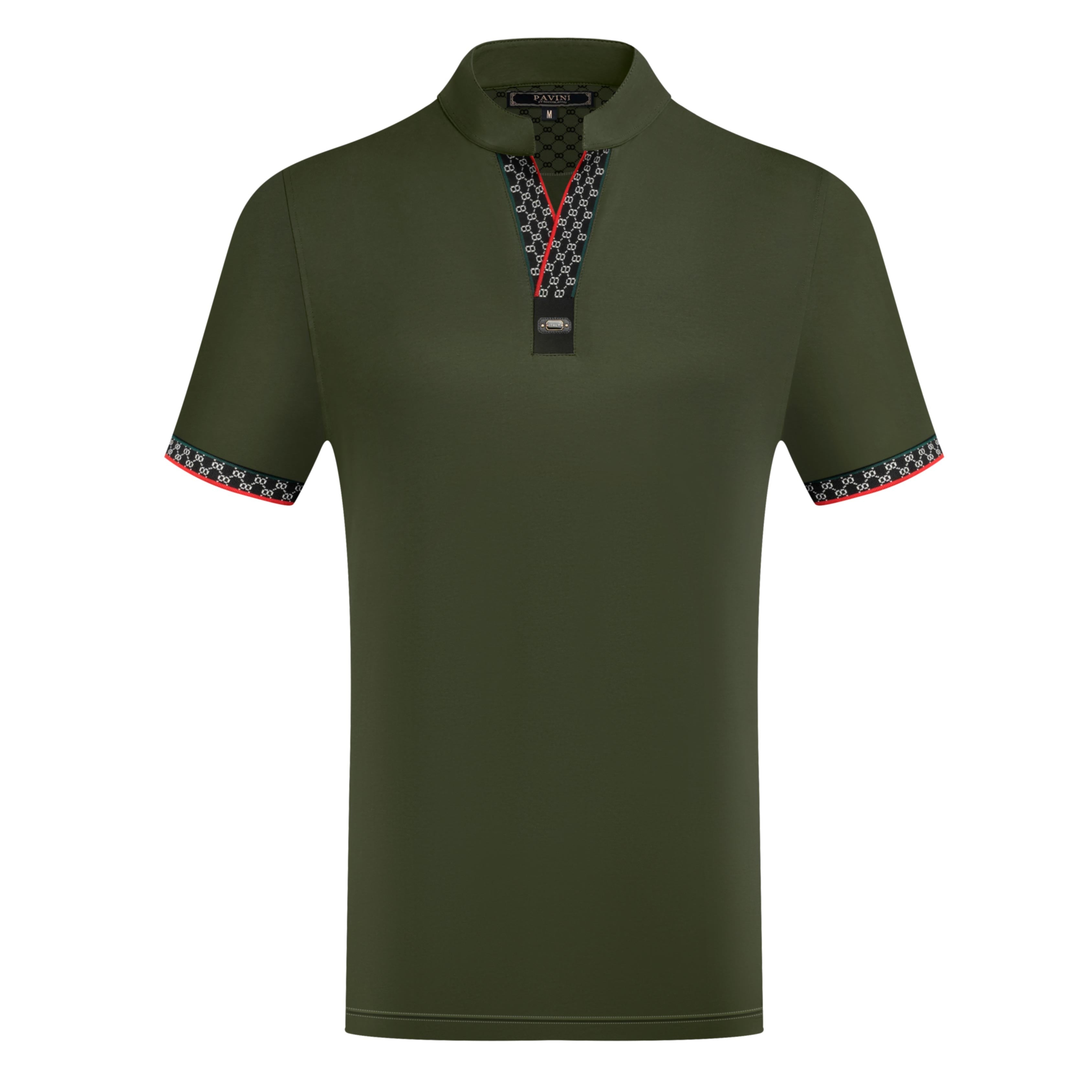 Men’s Mandarin Collar Polo Shirt