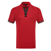Men’s Mandarin Collar Polo Shirt