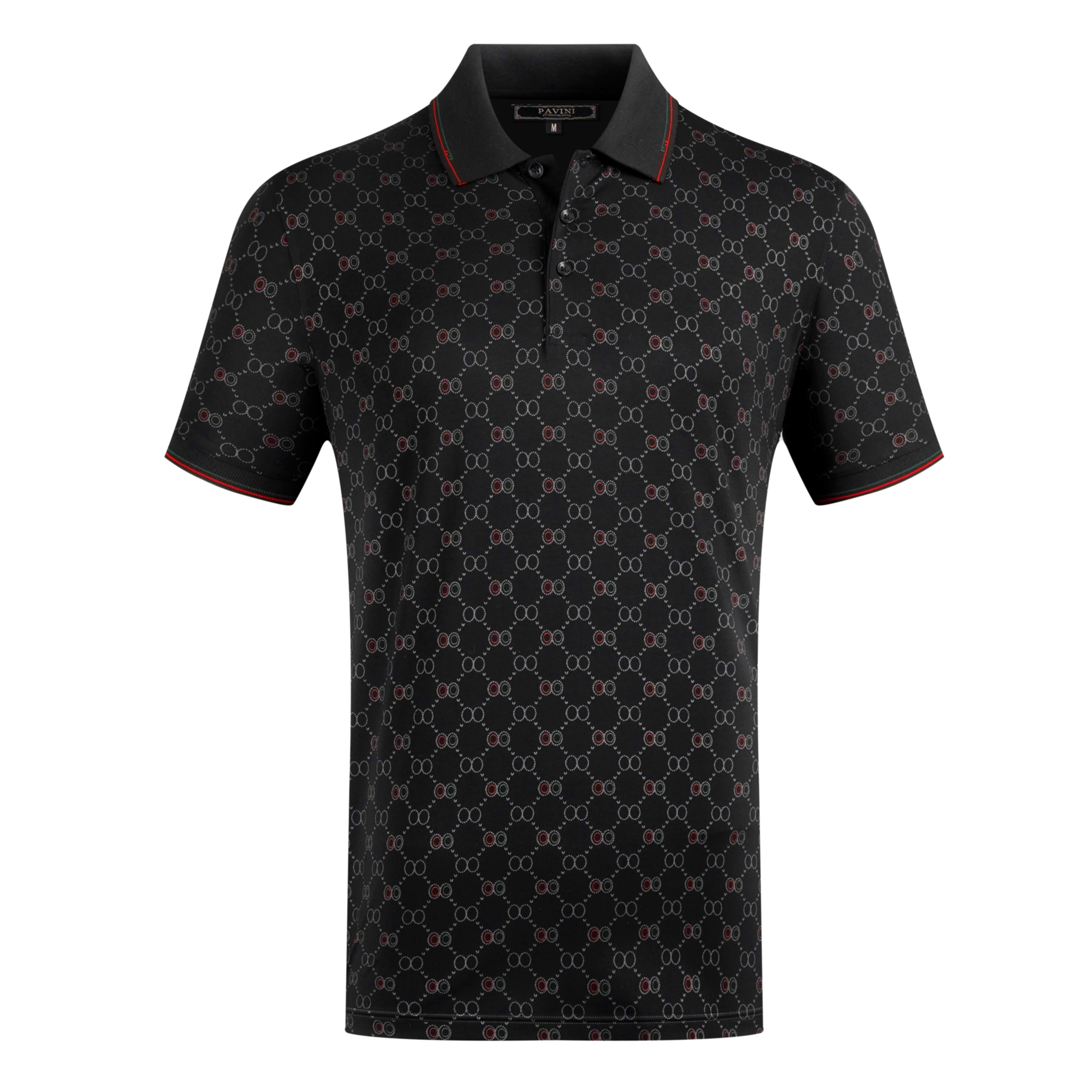 Allover Print Polo Shirt
