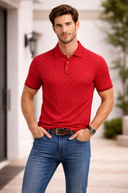 Allover Print Polo Shirt