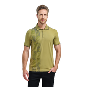 Men’s Rhinestone Detailing Polo