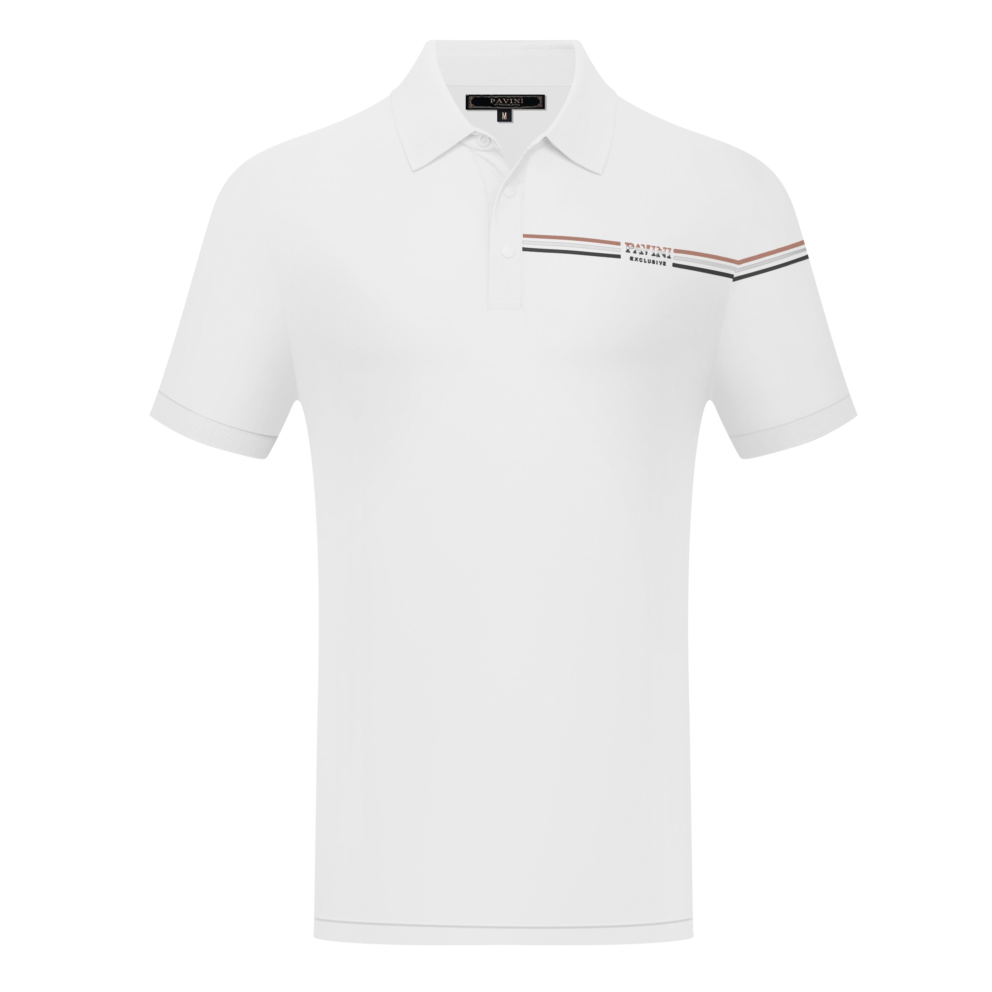 Stripe Accent Polo Shirt