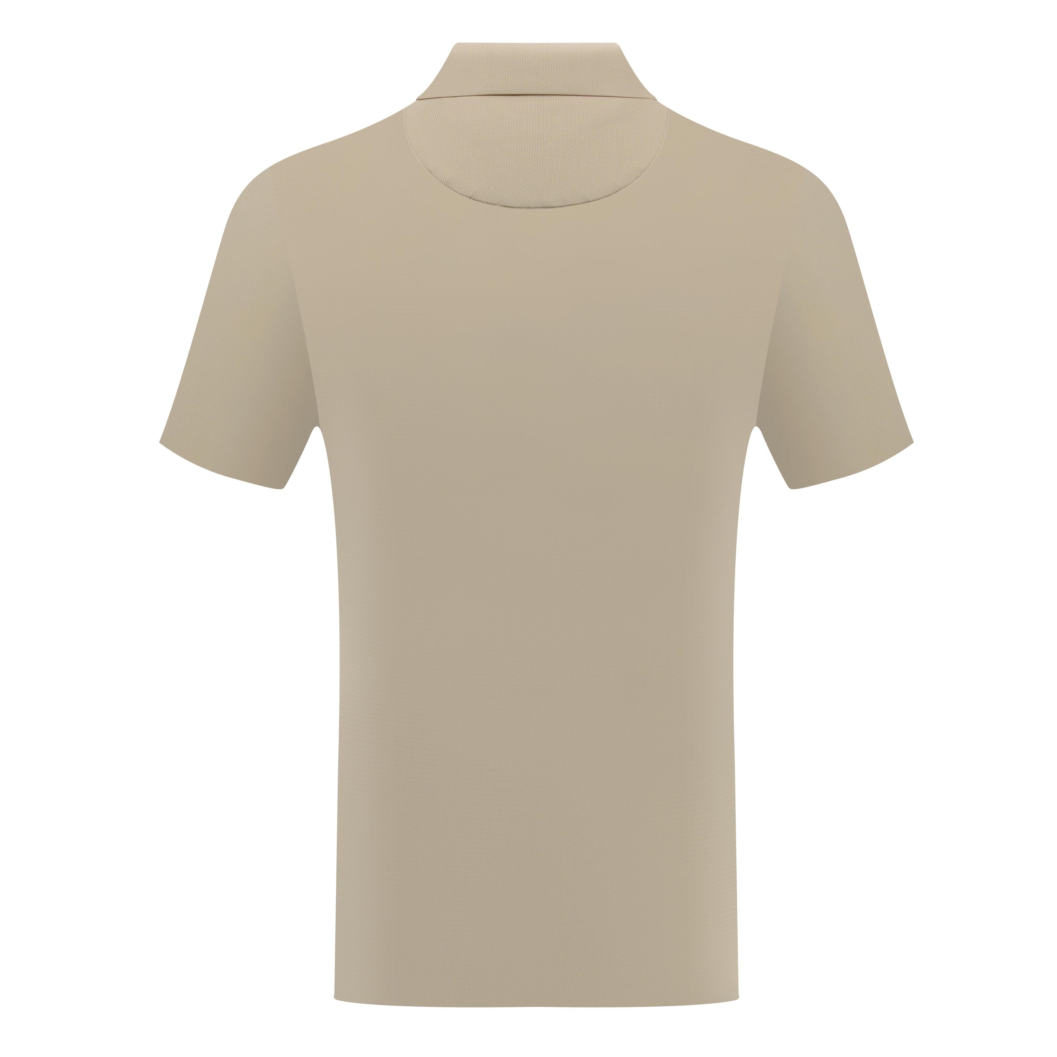 Short Sleeve Polo with Chest Stripe Detail
