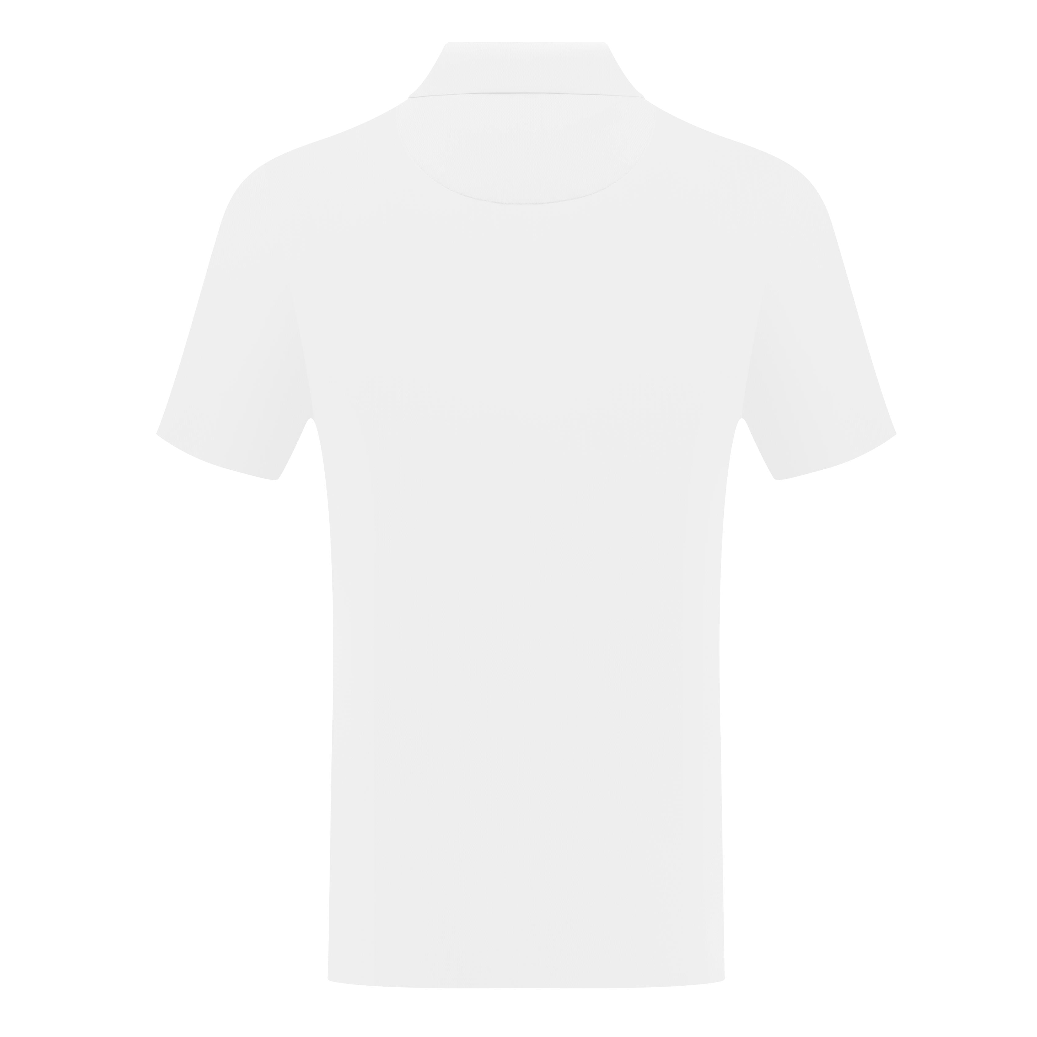 Short Sleeve Polo with Chest Stripe Detail