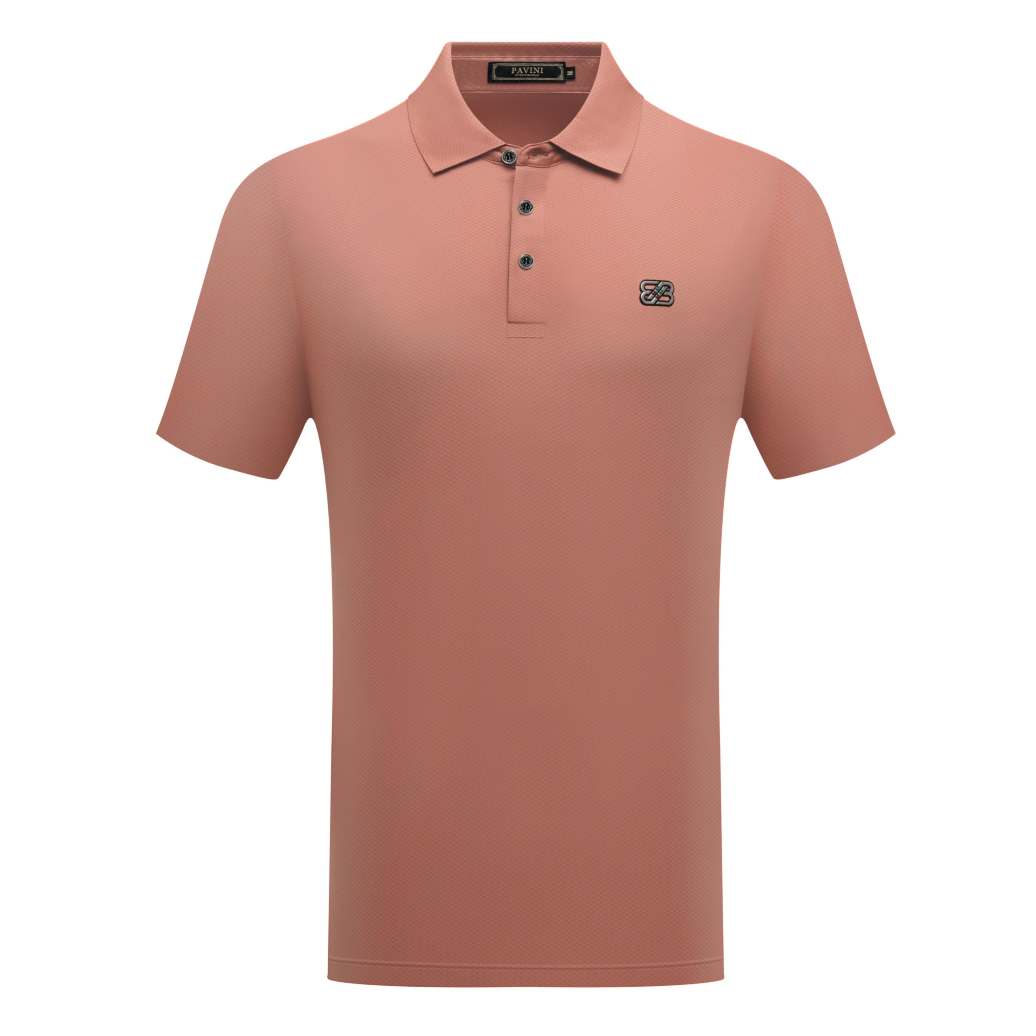 Short Sleeve Solid Polo with Chest Logo Detail