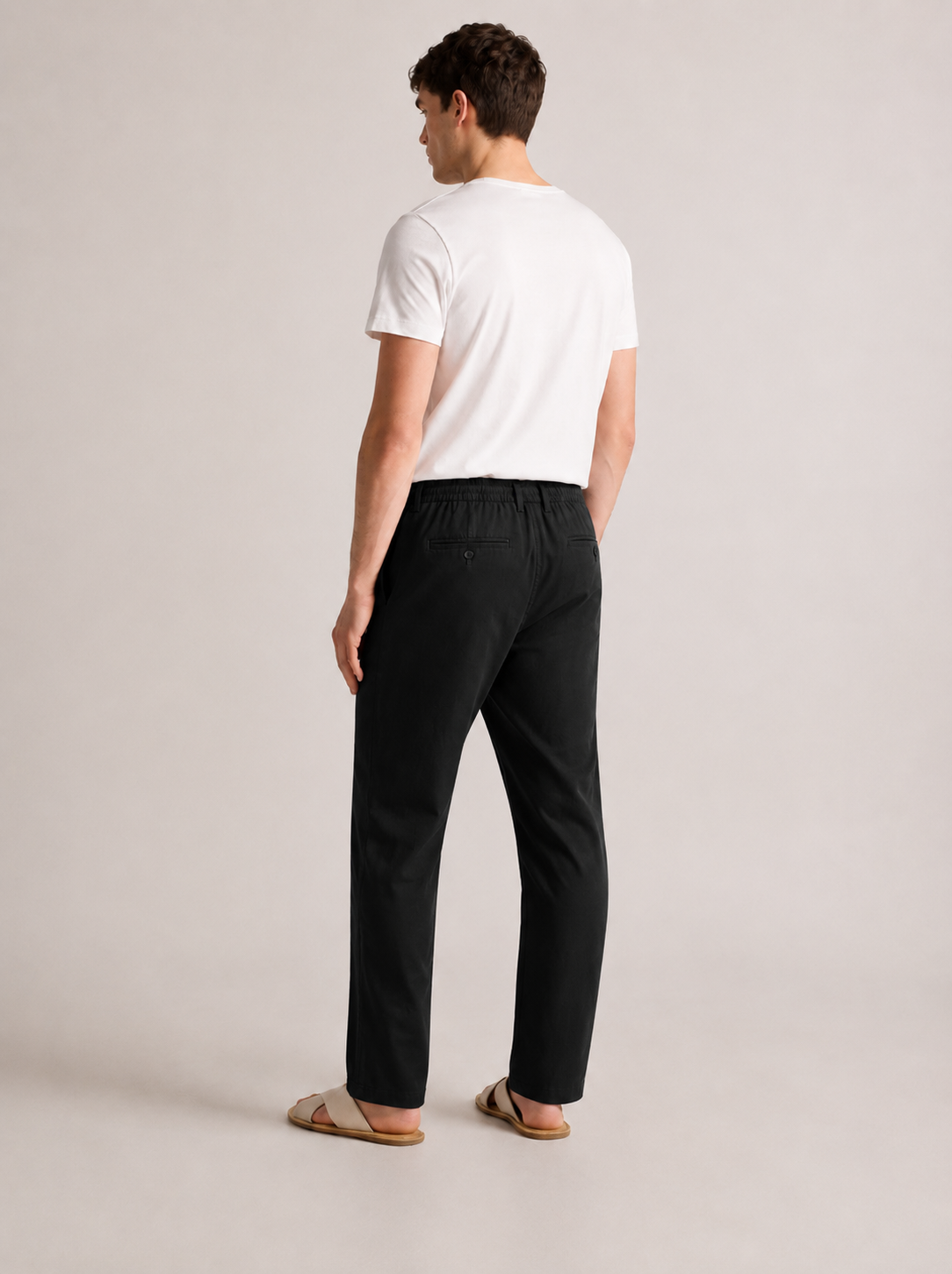 PAVINI Linen Blend Drawstring Pants