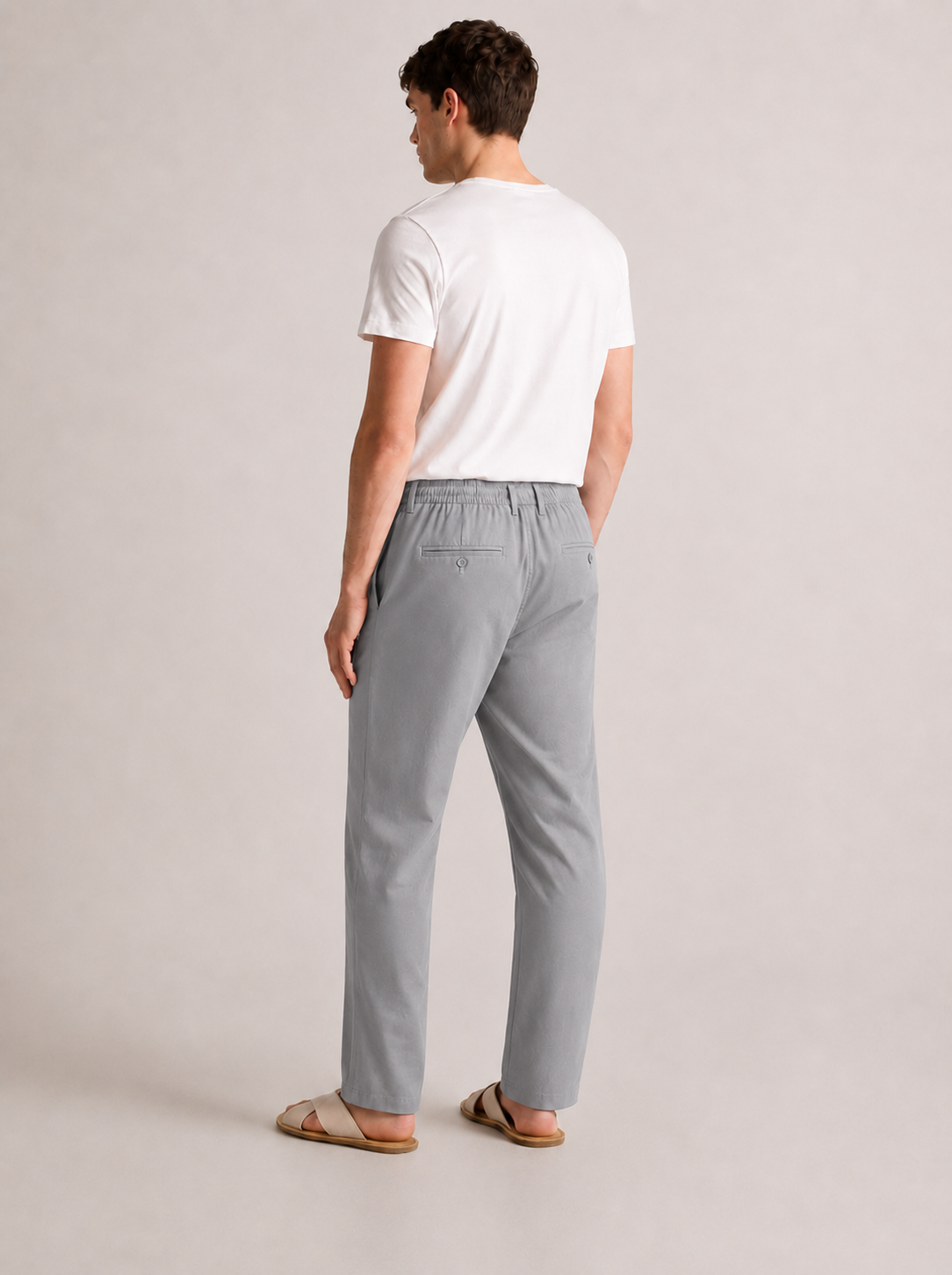 PAVINI Linen Blend Drawstring Pants
