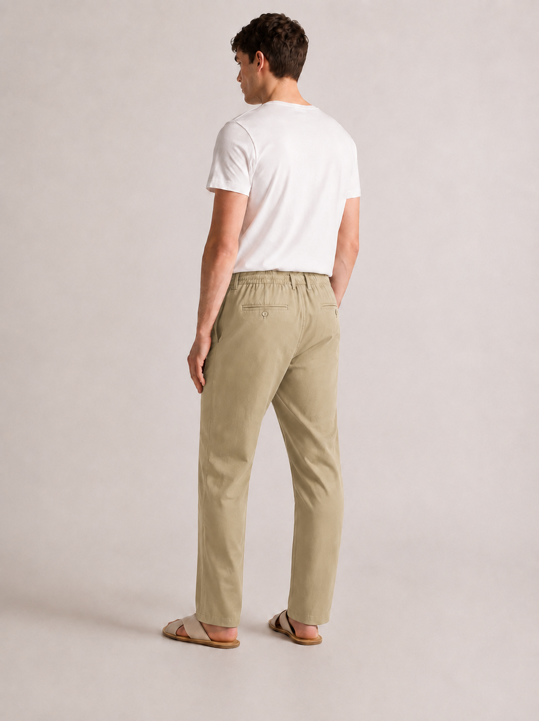 PAVINI Linen Blend Drawstring Pants