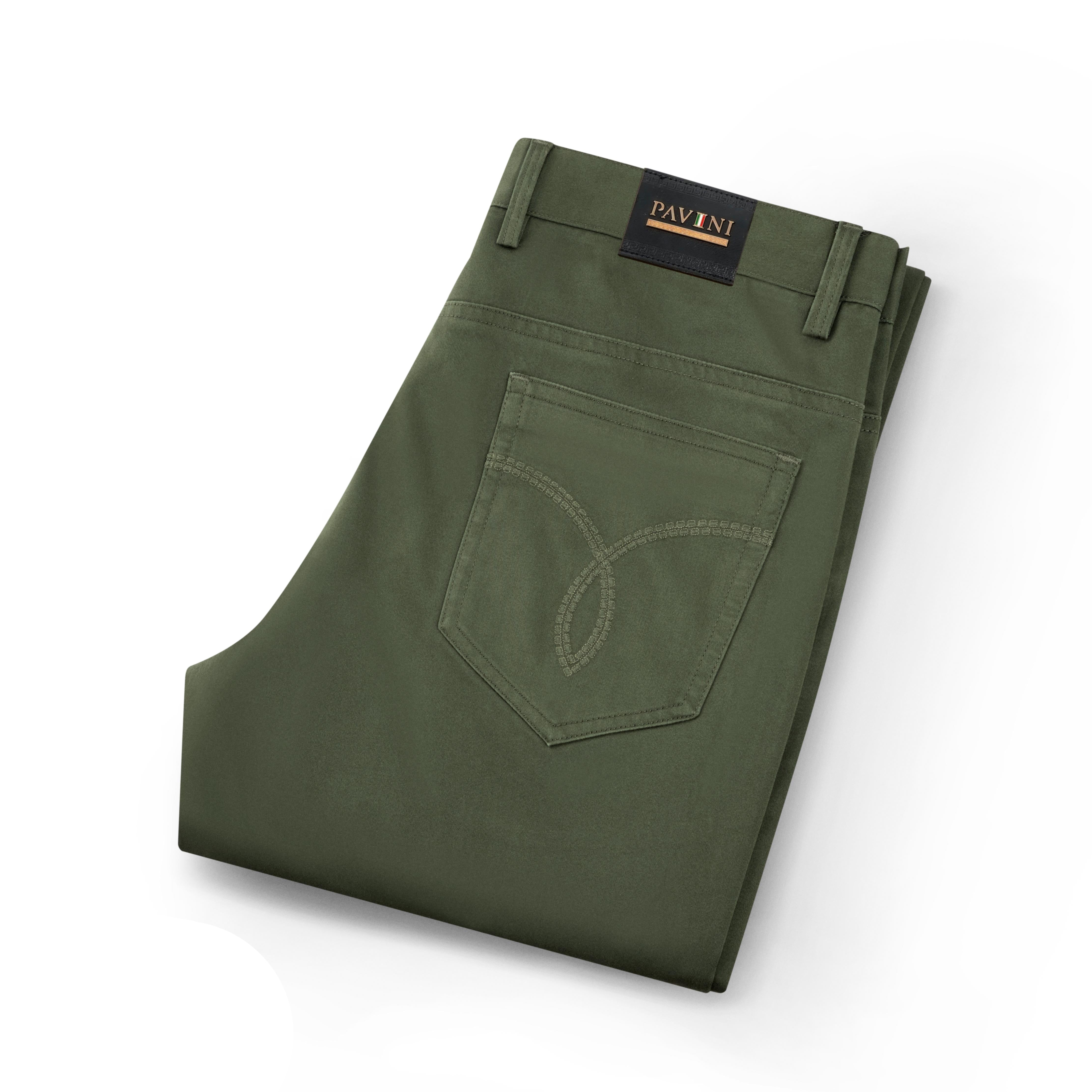 Modern Fit Stretch Twill 5-Pocket Pants