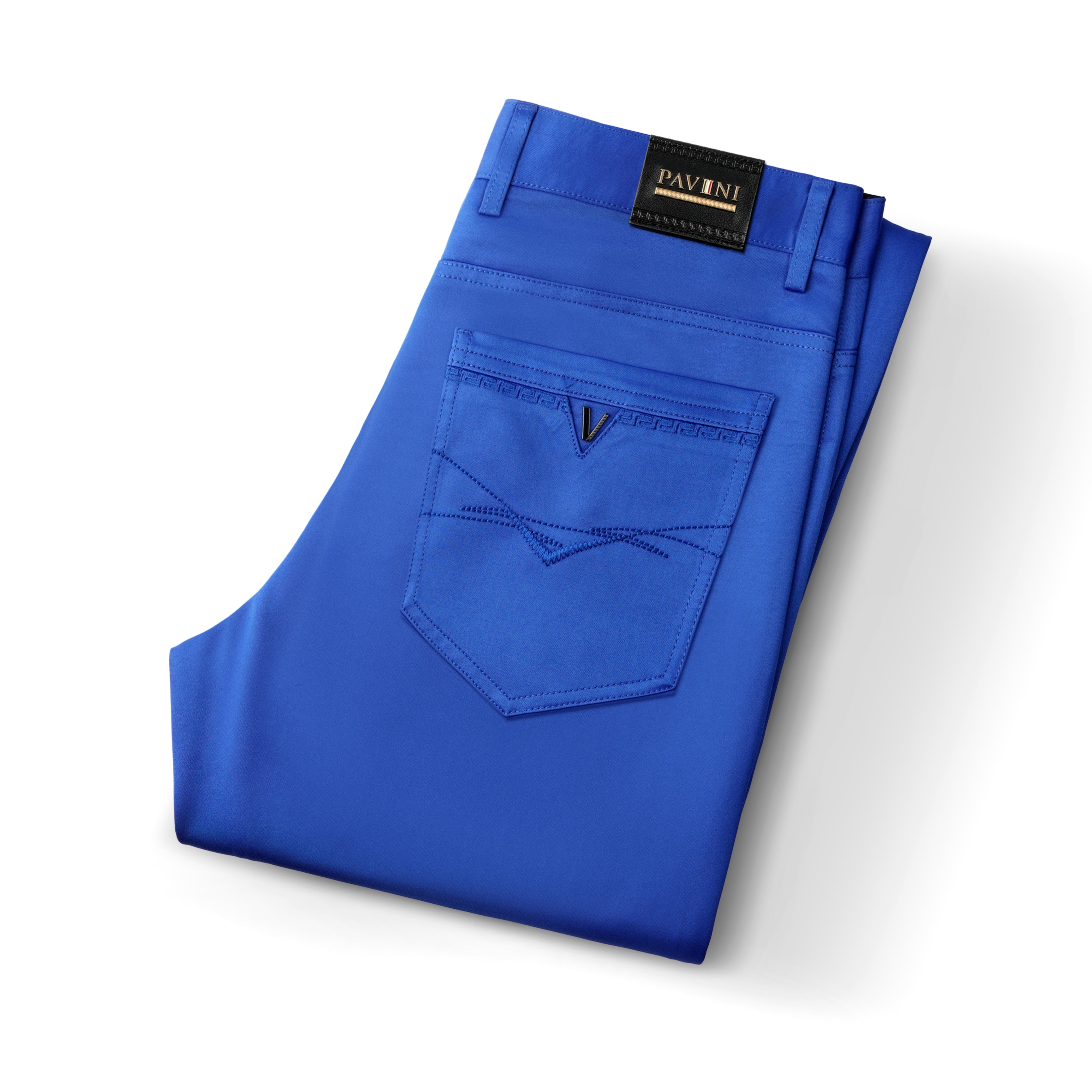 Men’s Regular Fit Shiny Finish Pants