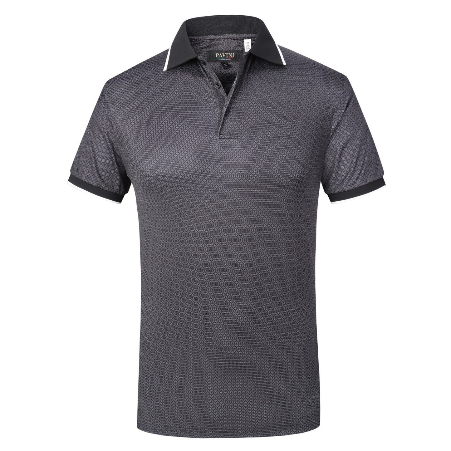 Men’s Two Tone Pattern Polo