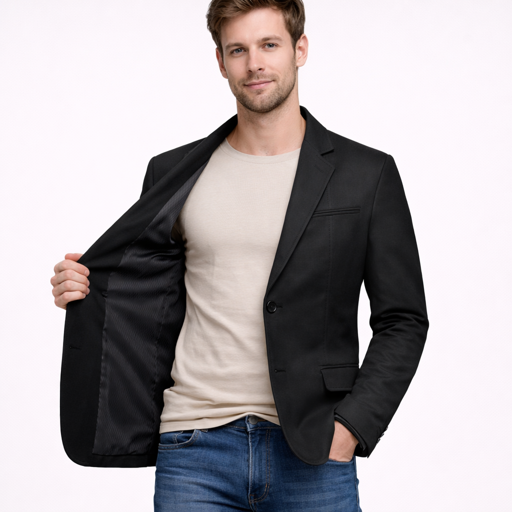 Shiny Finish Blazer Jacket