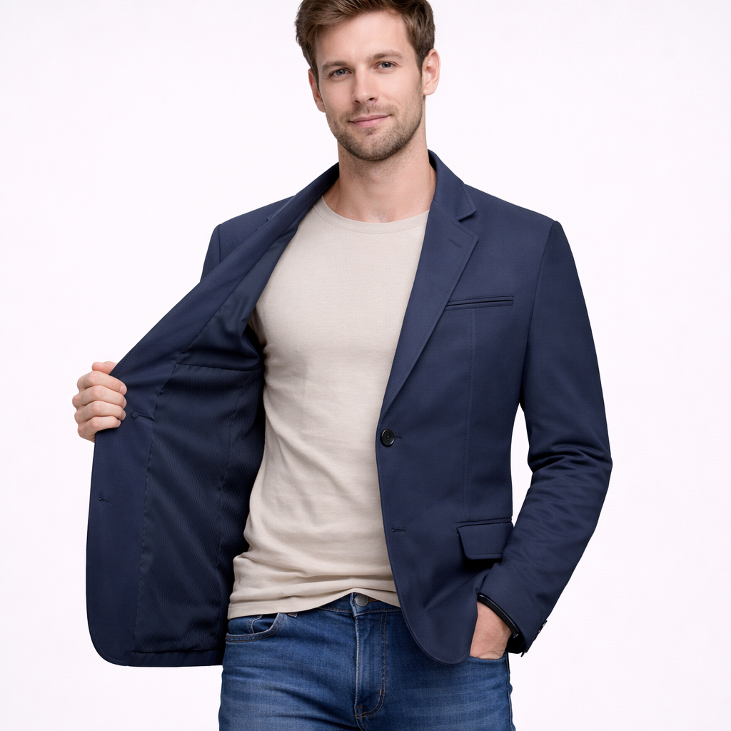 Shiny Finish Blazer Jacket