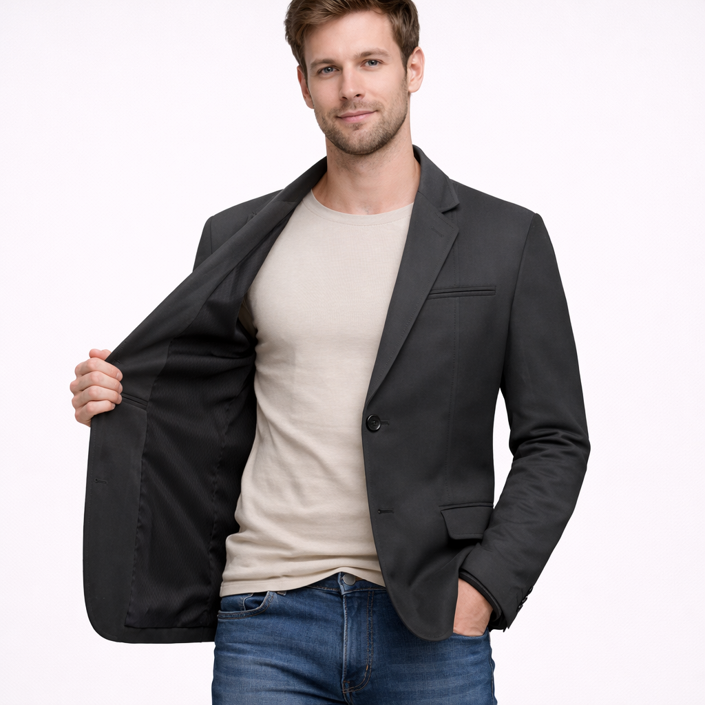 Shiny Finish Blazer Jacket