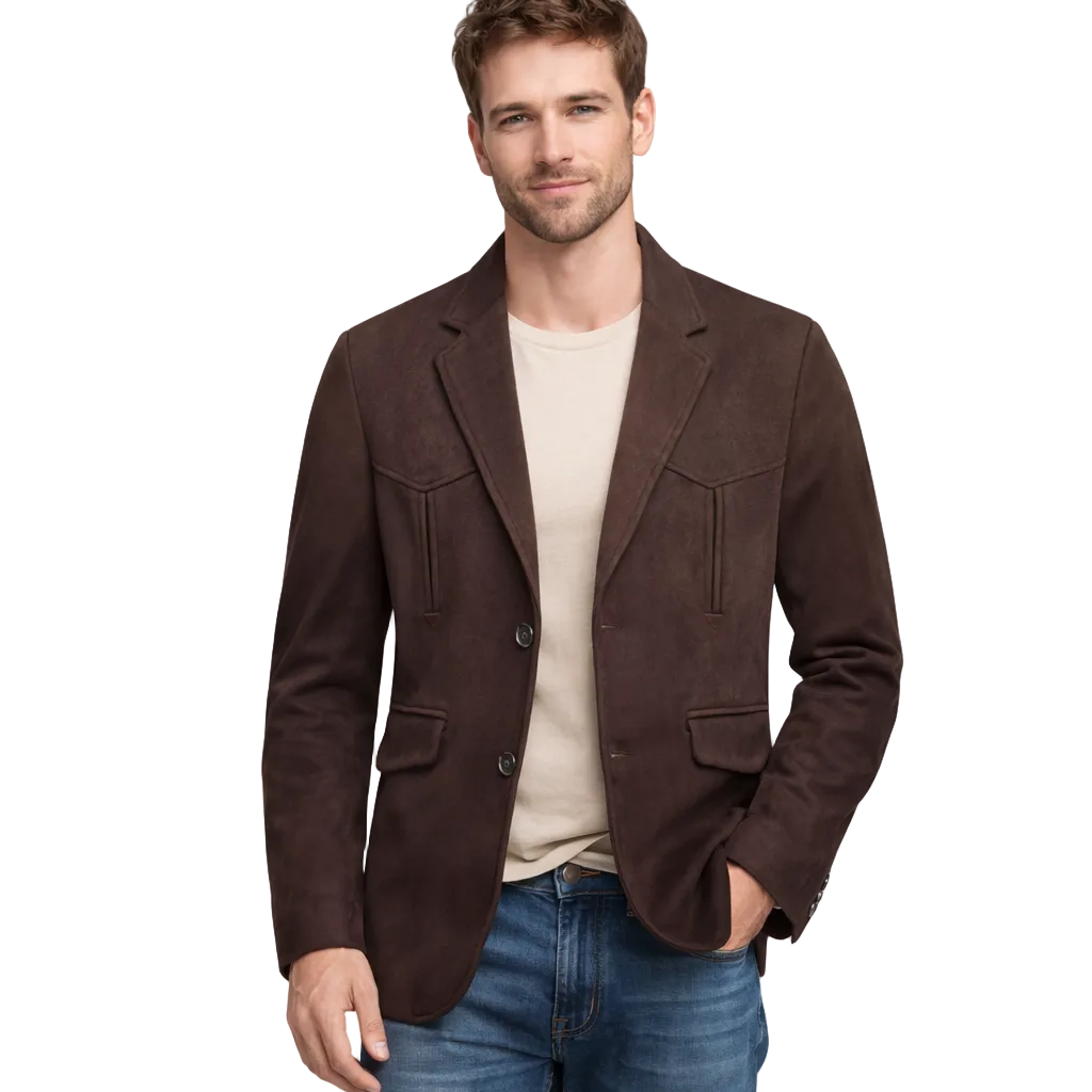 Modern Fit Suede-Look Blazer