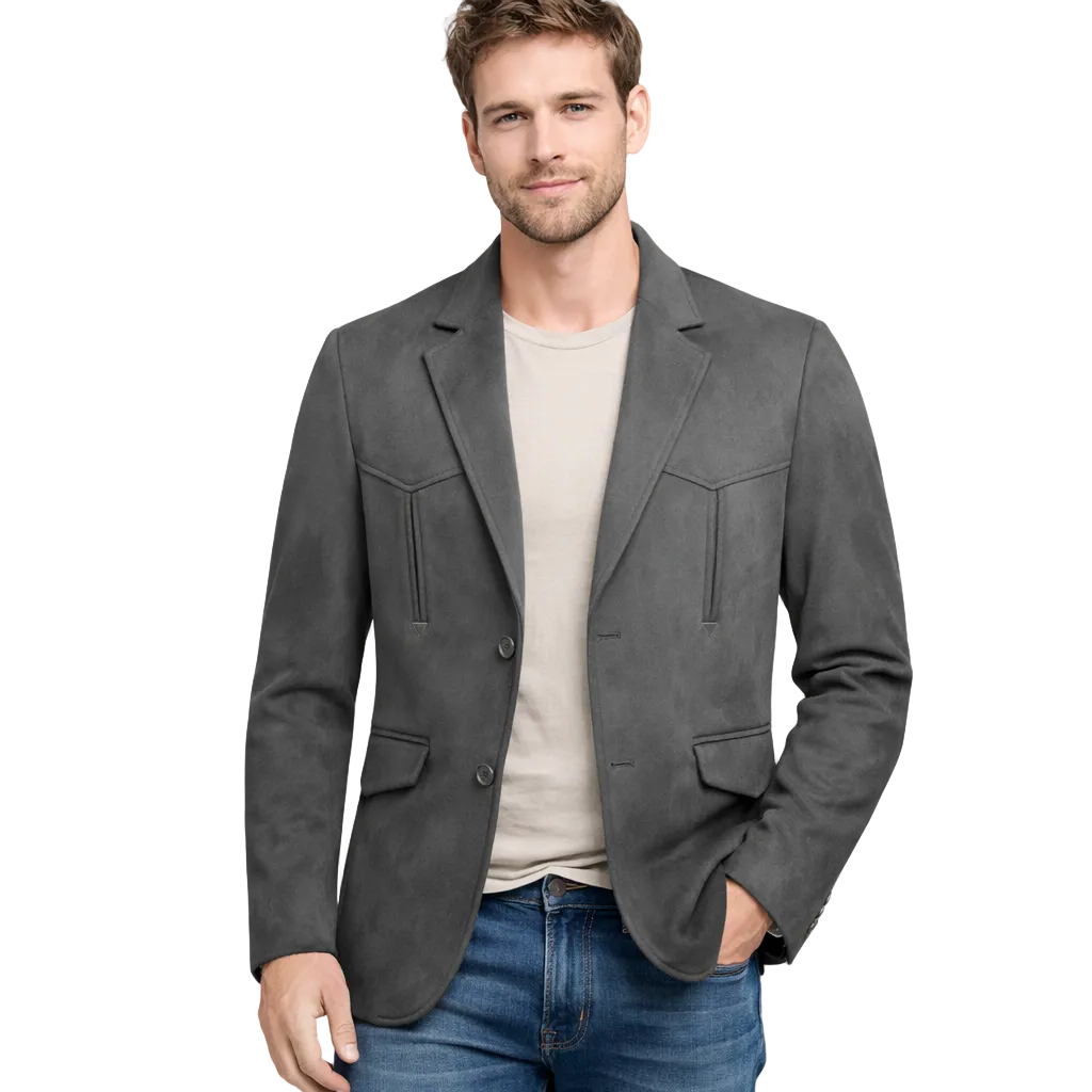 Modern Fit Suede-Look Blazer