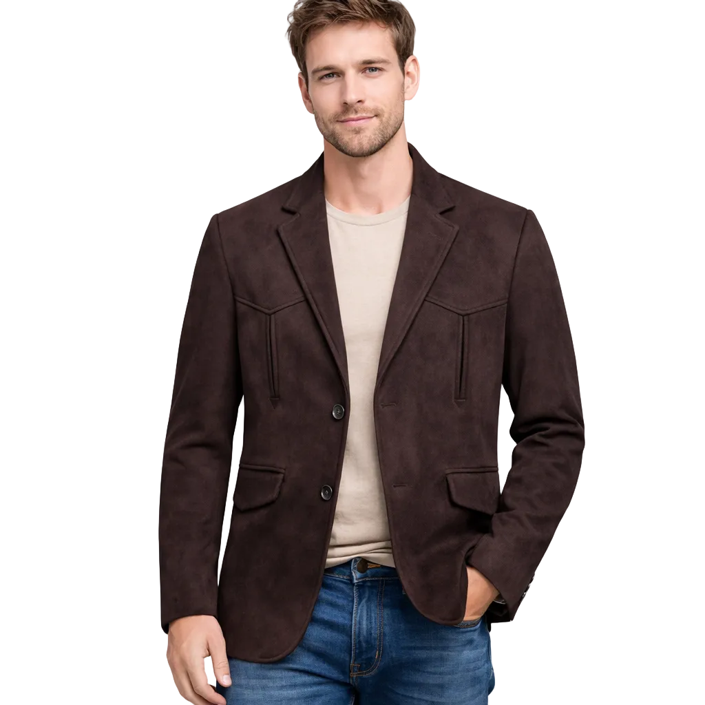 Modern Fit Suede-Look Blazer