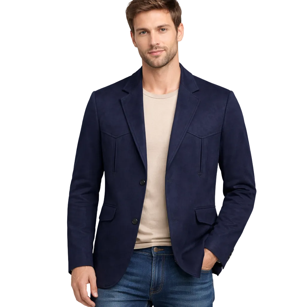 Modern Fit Suede-Look Blazer