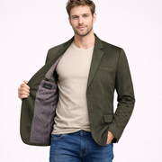 Modern Fit Blazer with Pattern Lining