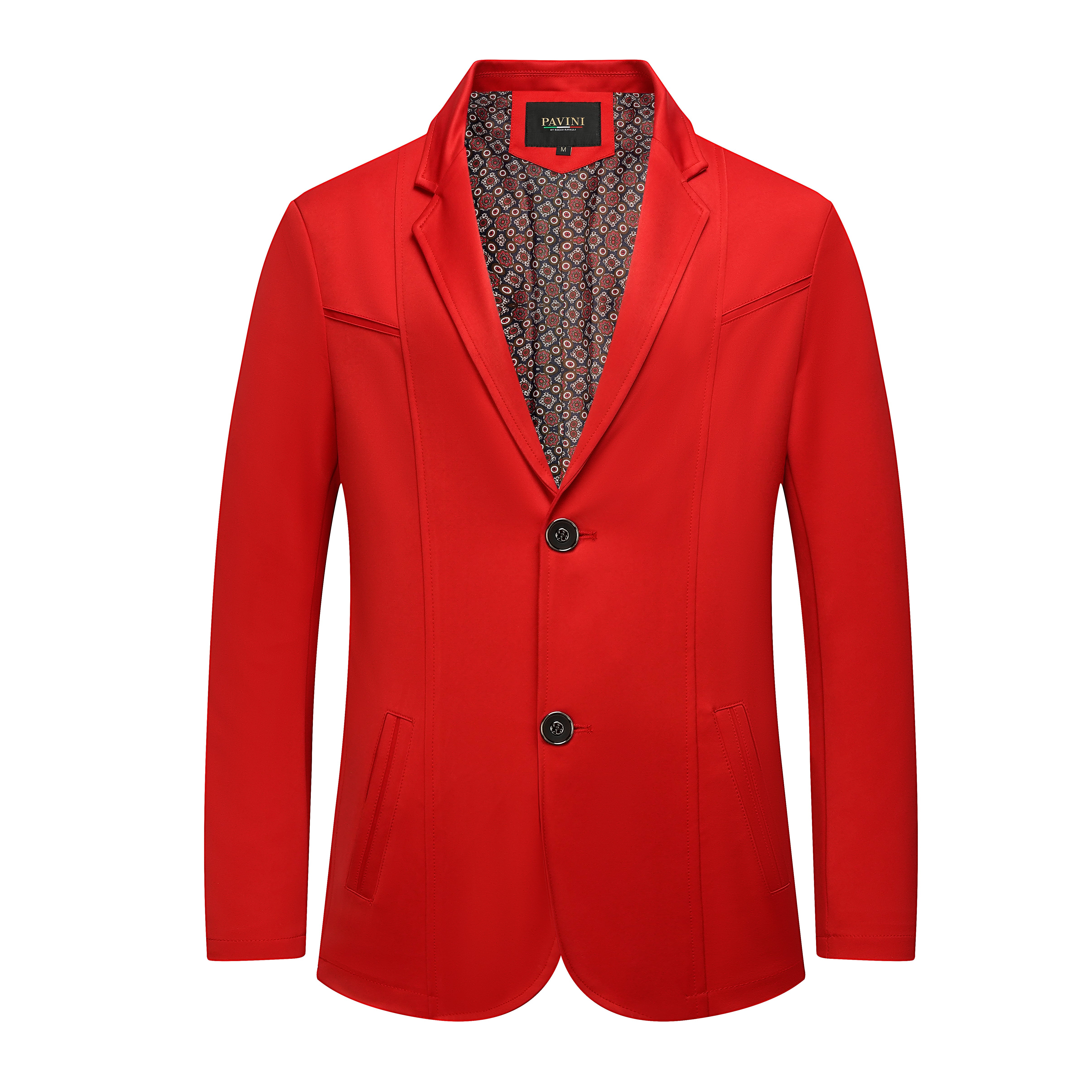 Modern Fit Blazer with Pattern Lining