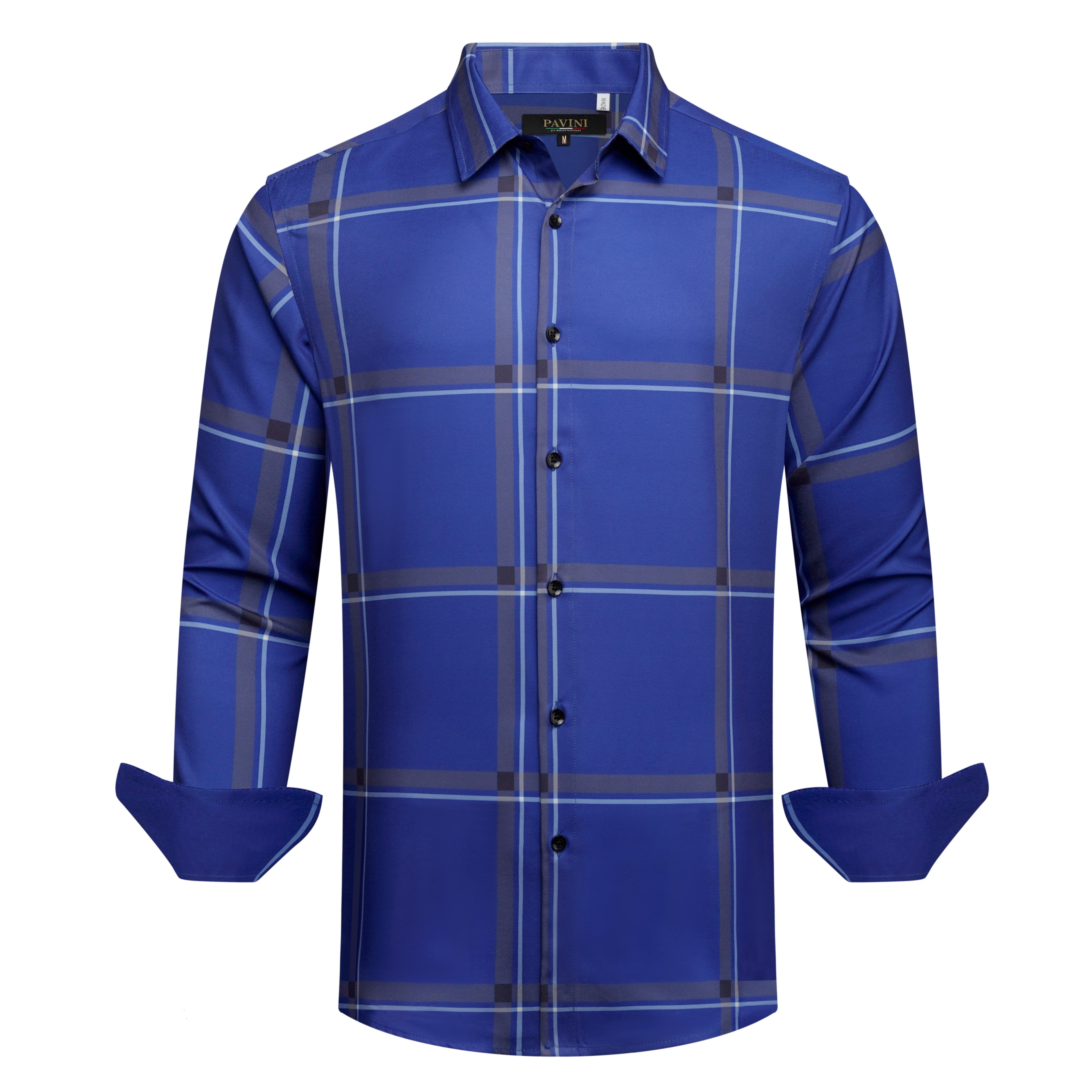 Pavini Long Sleeve Men's Plaid Shirt