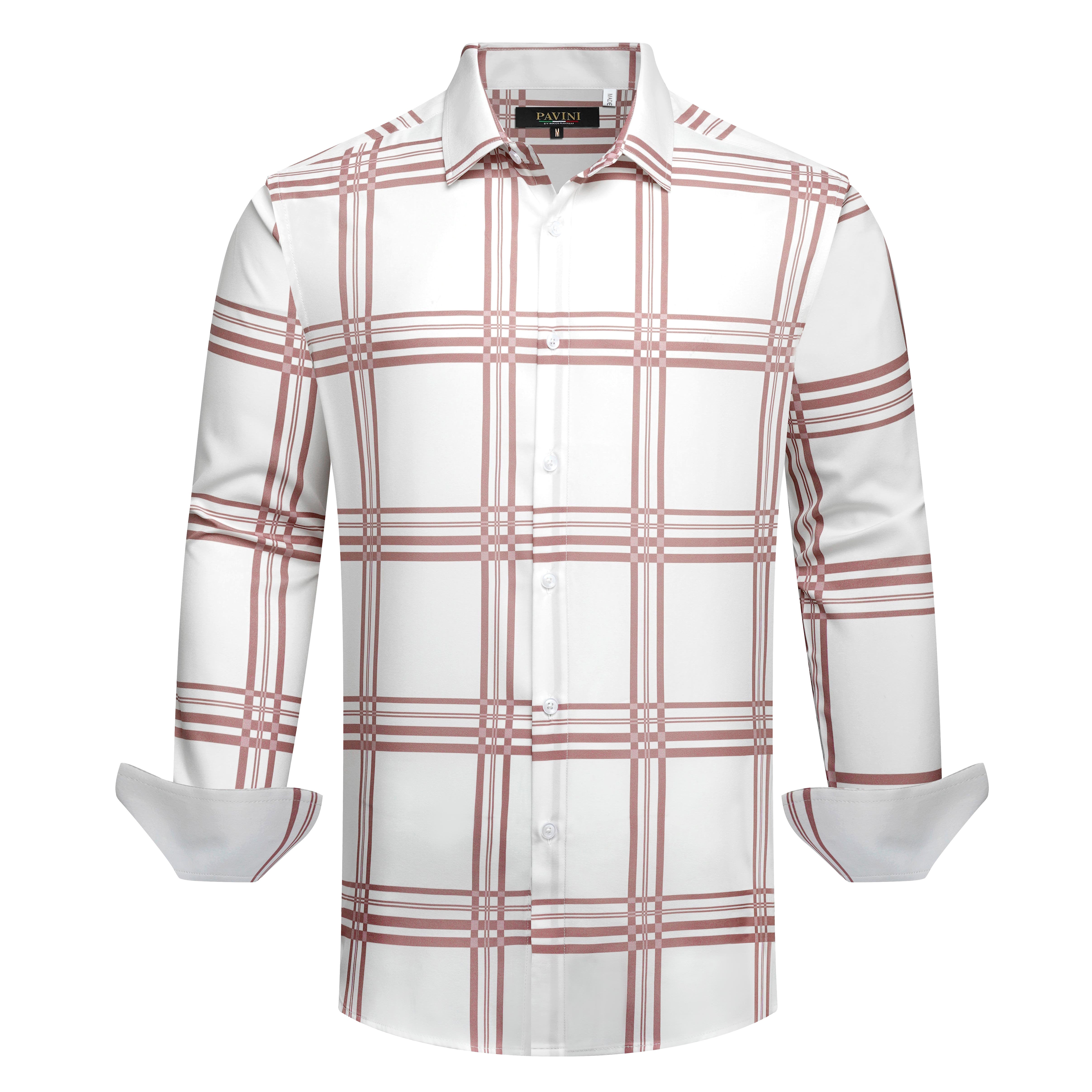 Pavini Long Sleeve Men's Plaid Shirt