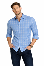 Pavini Long Sleeve Men's Plaid Shirt