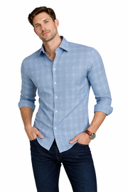 Pavini Long Sleeve Men's Plaid Shirt