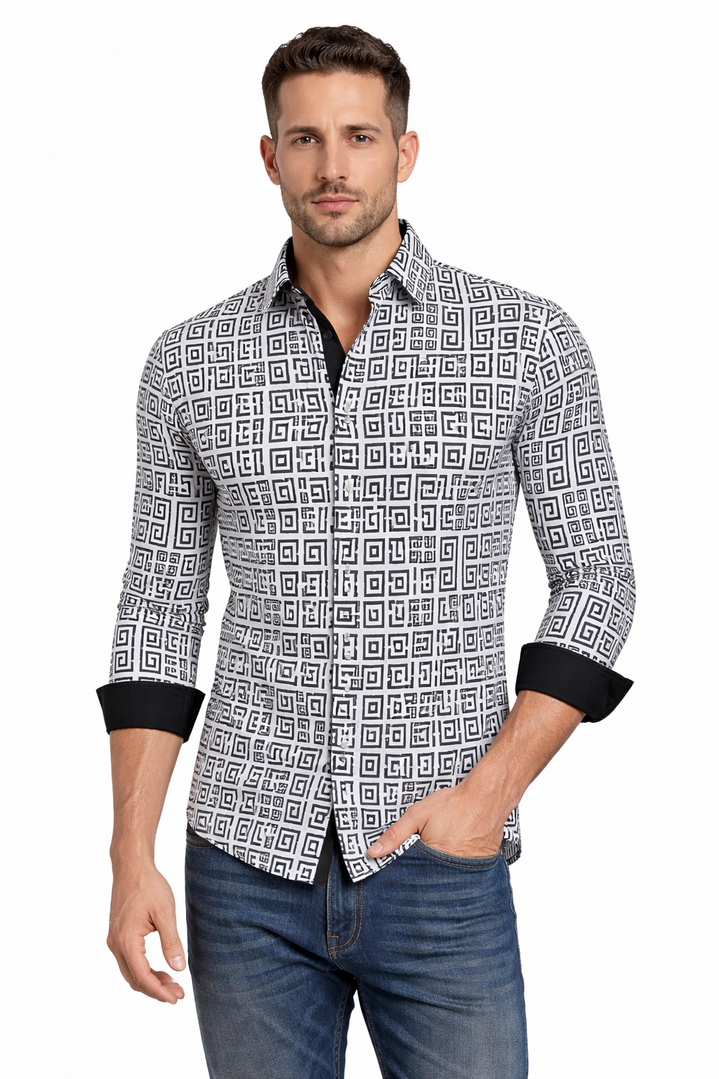 4-Way Stretch Foil Long Sleeve Shirt