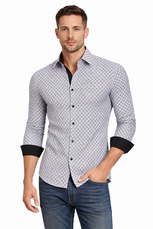 4-Way Stretch Foil Long Sleeve Shirt