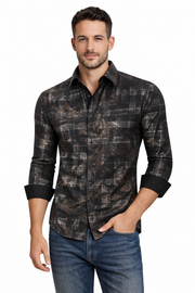 4-Way Stretch Foil Long Sleeve Shirt