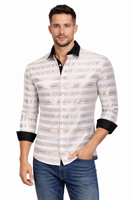 4-Way Stretch Foil Long Sleeve Shirt