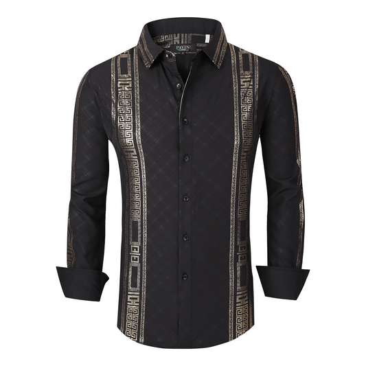 Men’s Double Line Button-up Shirt