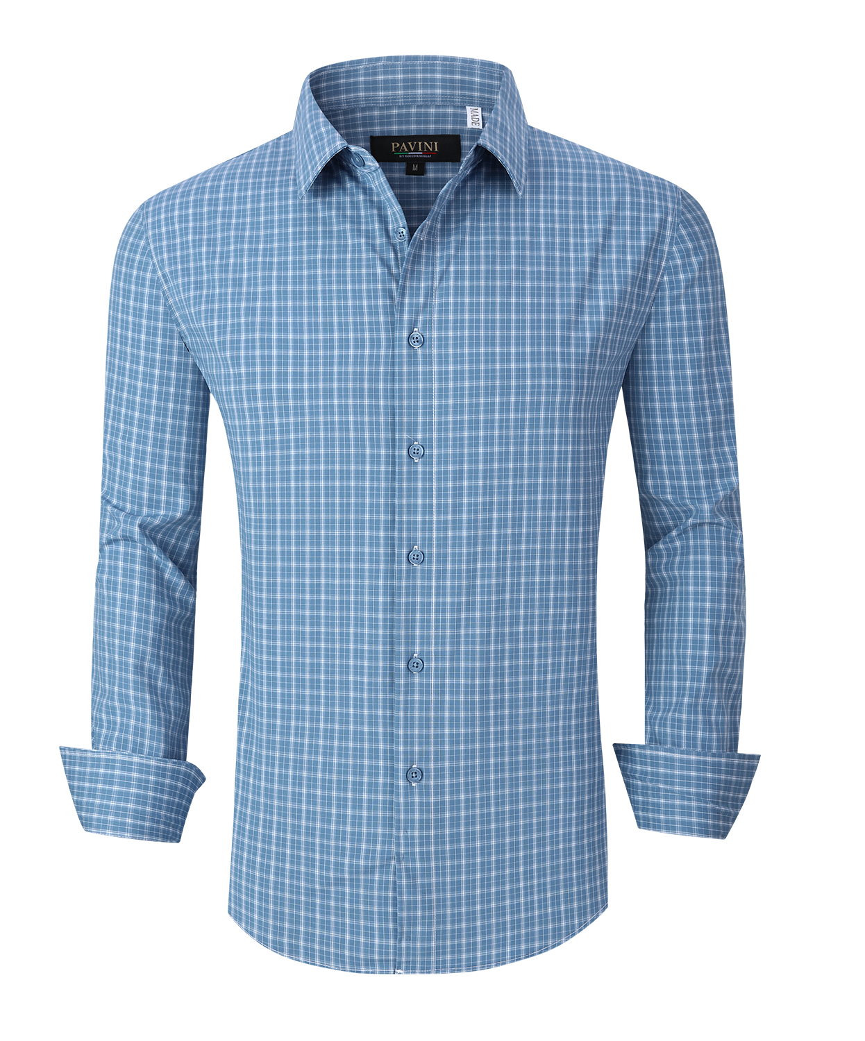 Pavini Long Sleeve Men's Plaid Shirt