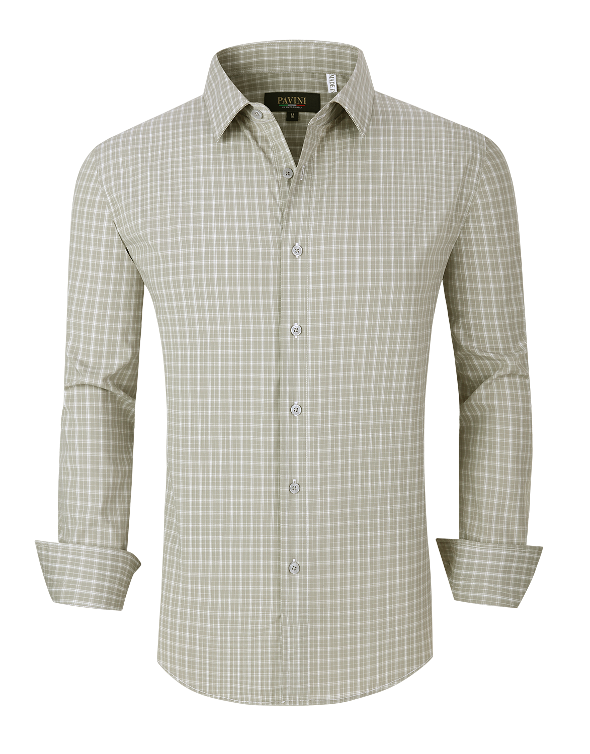 Pavini Long Sleeve Men's Plaid Shirt