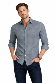 Pavini Long Sleeve Men's Plaid Shirt