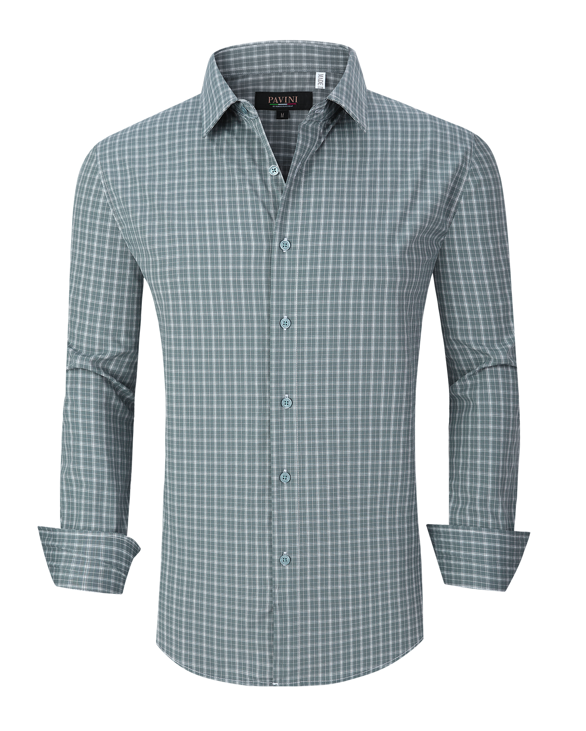 Pavini Long Sleeve Men's Plaid Shirt