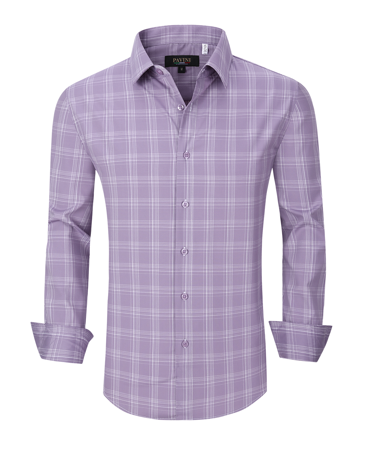 Pavini Long Sleeve Men's Plaid Shirt