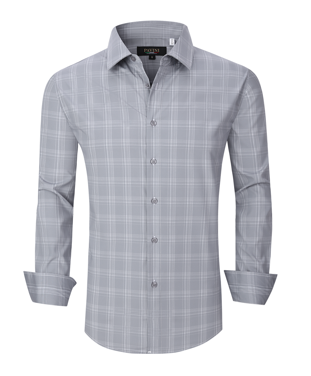 Pavini Long Sleeve Men's Plaid Shirt
