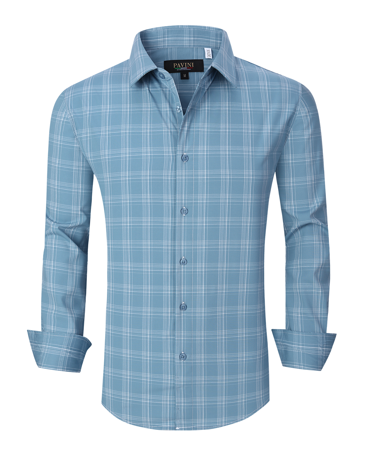 Pavini Long Sleeve Men's Plaid Shirt