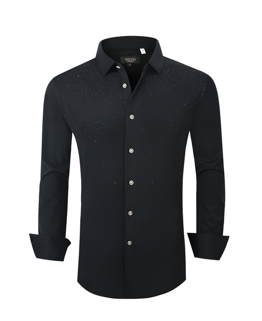 Men’s PAVINI Stone Detailed  Long Sleeve