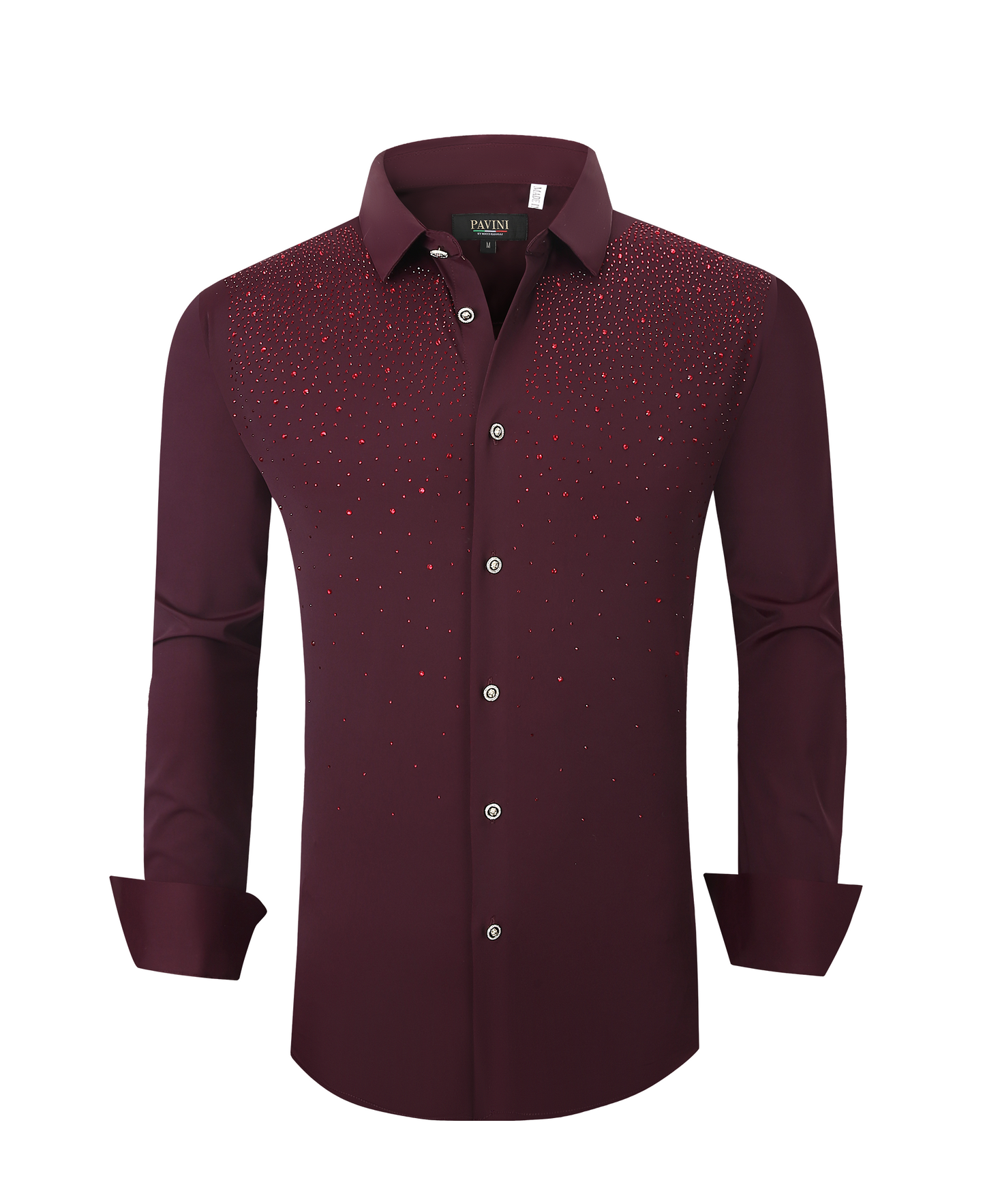 Men’s PAVINI Stone Detailed  Long Sleeve