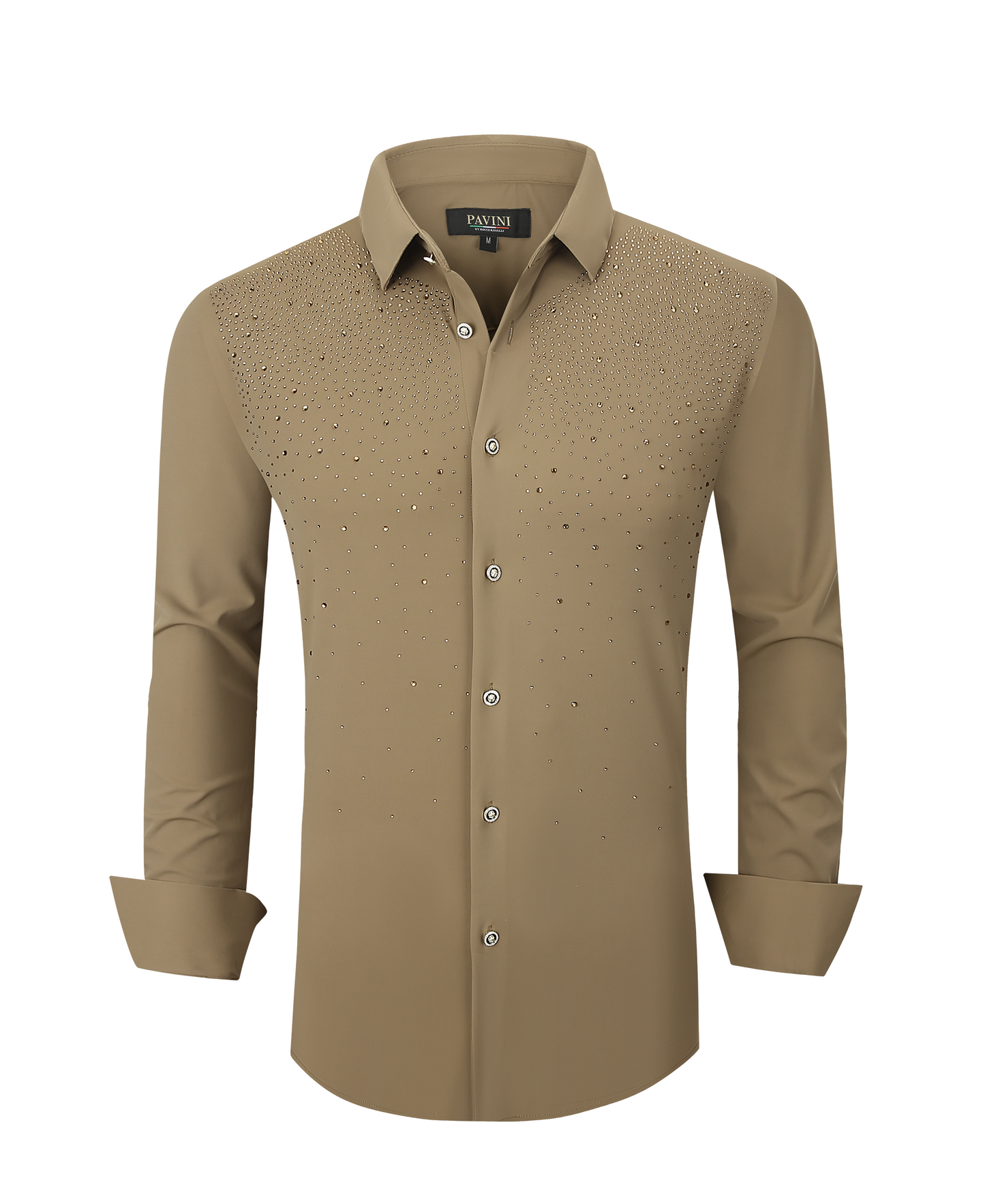 Men’s PAVINI Stone Detailed  Long Sleeve