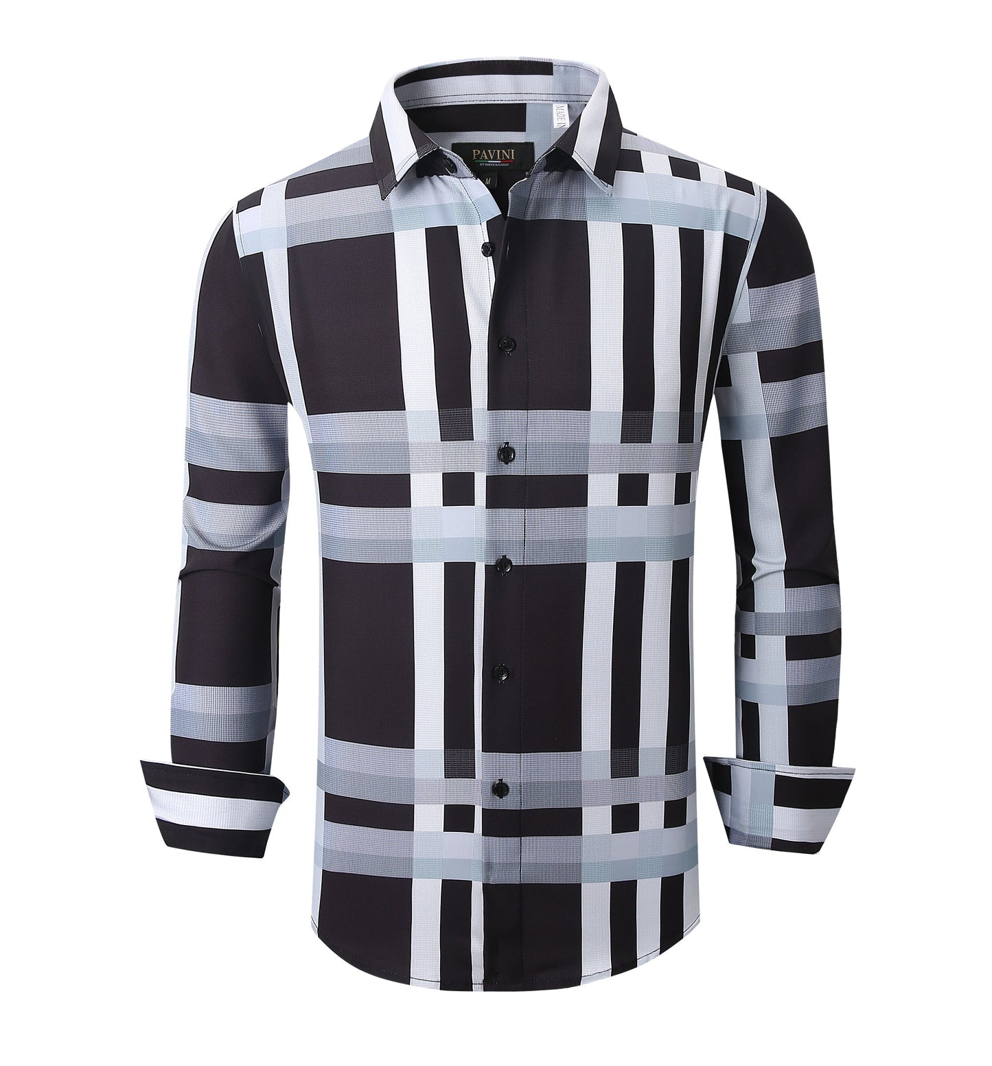 Pavini Long Sleeve Plaid Casual Shirt