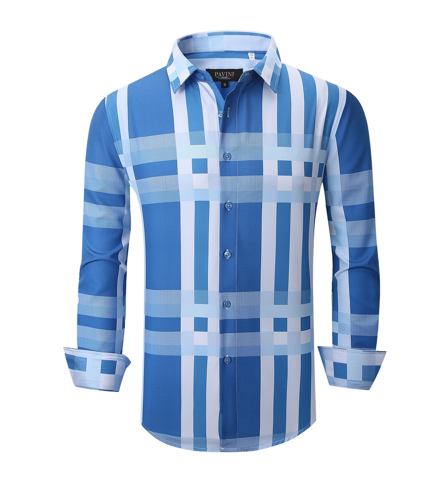 Pavini Long Sleeve Men's Plaid Shirt