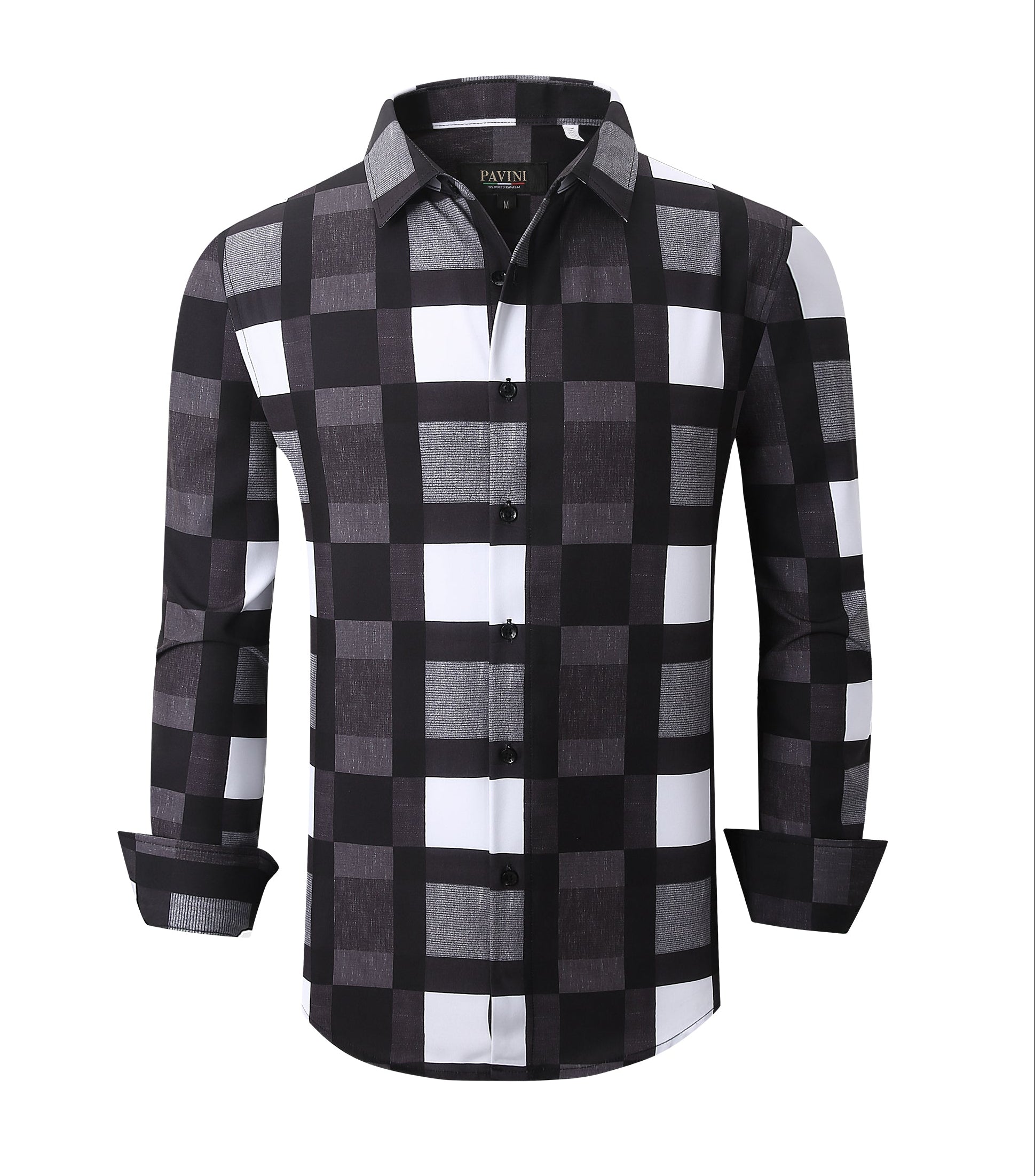 Pavini Long Sleeve Men's Plaid Shirt